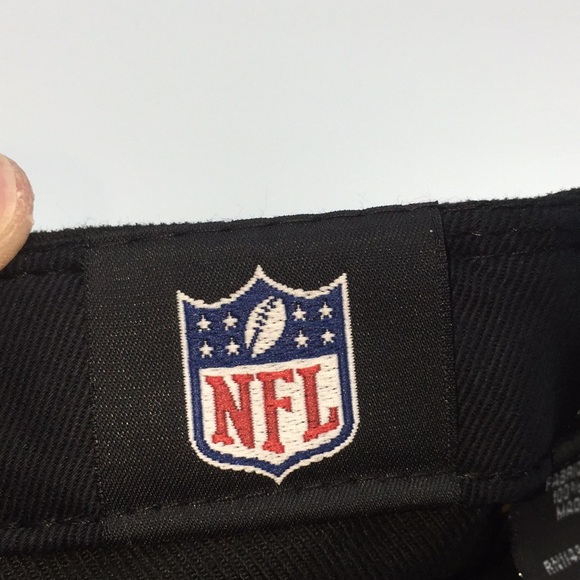 Pittsburgh Steelers NFL Black White Hat Baseball Cap 7 3/8 New Era - Picture 11 of 16